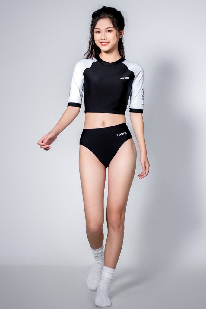 Kaylin Áo bơi nữ croptop tay lửng, ảnh 10
