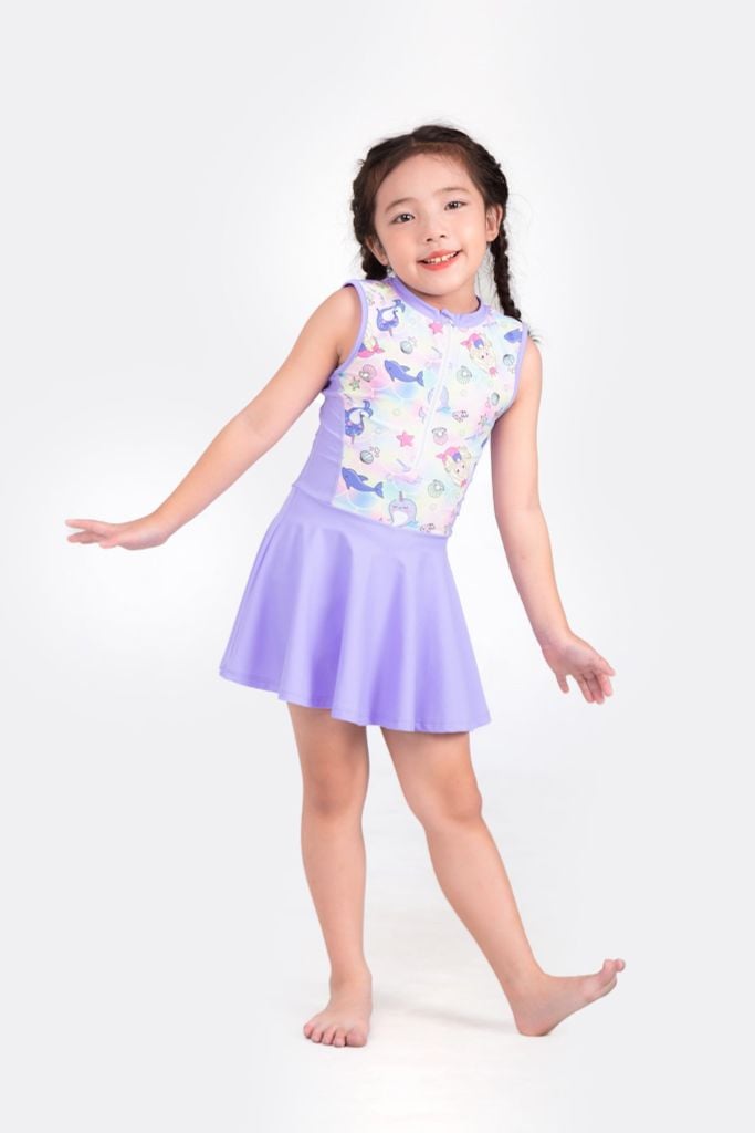 Đồ bơi bé gái liền thân váy Nàng tiên cá — 2