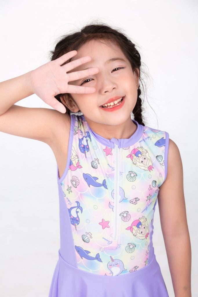 Đồ bơi bé gái liền thân váy Nàng tiên cá — 4