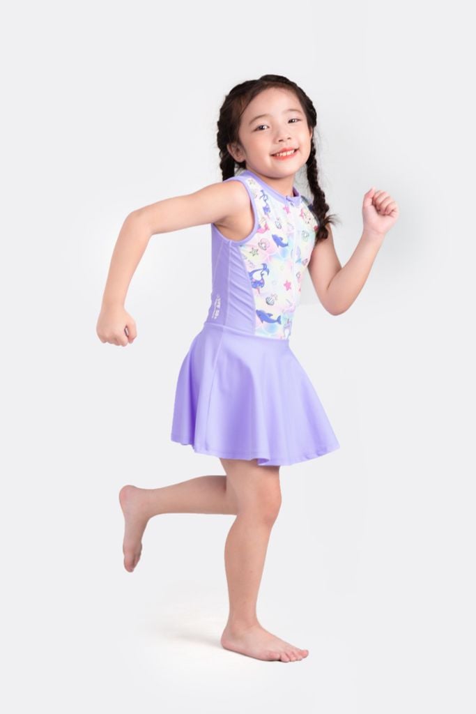 Đồ bơi bé gái liền thân váy Nàng tiên cá — 3