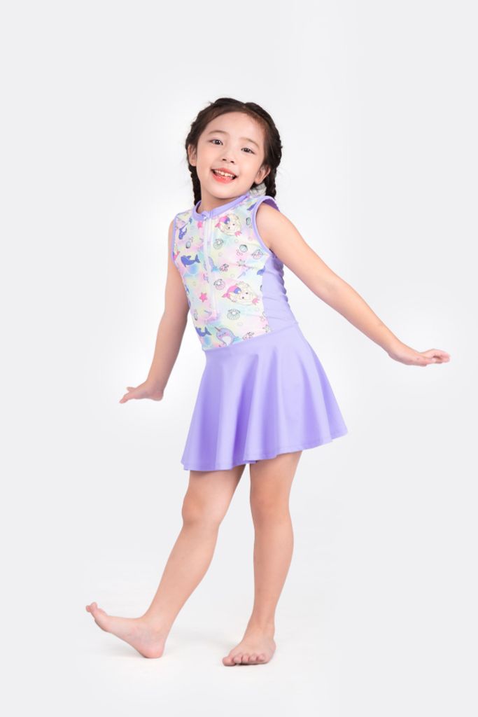 Đồ bơi bé gái liền thân váy Nàng tiên cá — 5