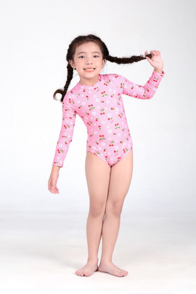 Đồ bơi bé gái liền thân Cherry ngọt ngào, ảnh 12