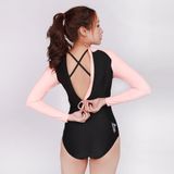  Đồ Bơi Liền Mảnh SOBIE Black Pink Khoá Kéo Sau 