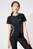  Áo Bơi Nữ Tay Ngắn Basic Black Short Sleeves 