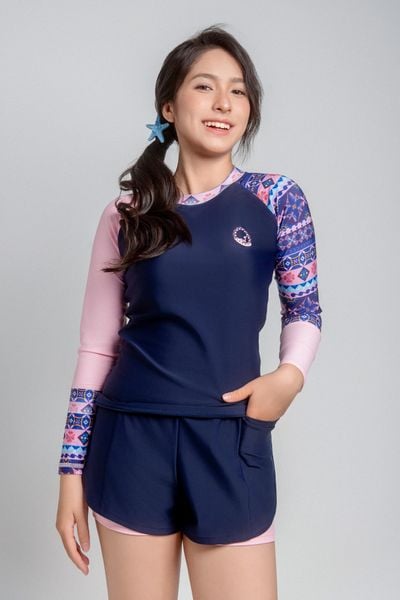  Muse Jolie Áo bơi nữ tay dài chống nắng 