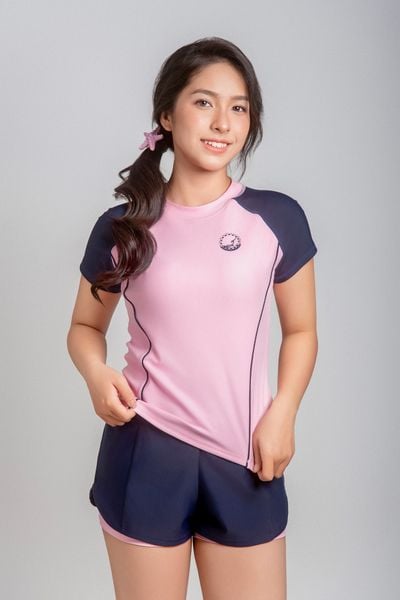  Muse Binky Áo bơi nữ tay ngắn dáng babytee kín đáo 