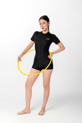  Đồ bơi nữ liền thân tay ngắn kín đáo và chống nắng Sotek™ Lydia 