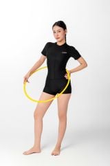 Đồ bơi nữ liền thân tay ngắn kín đáo và chống nắng Sotek™ Lydia 1