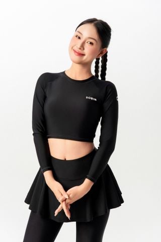  Áo bơi nữ tay dài croptop kín đáo và chống nắng Maya 