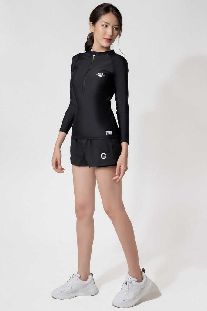 Quần Đi Biển Short Black 2 Layer — 10