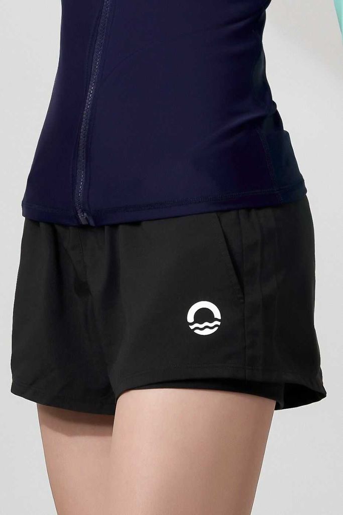 Quần Đi Biển Short Black 2 Layer — 3