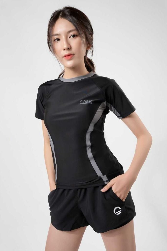 Quần Đi Biển Short Black 2 Layer — 5