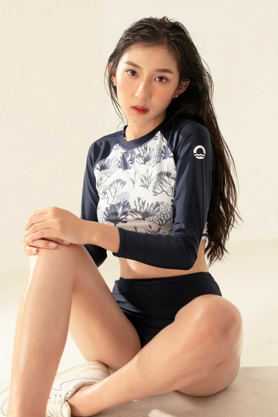  Quần Cạp Cao Coral Dark Navy 