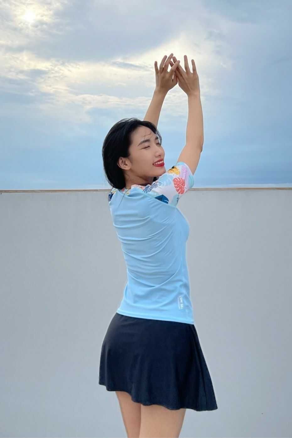  Chân Váy Đi Biển Coral 2 Layer 