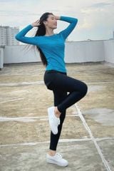 Quần Bơi Dài Nữ Legging Black 2 Layer 13
