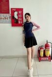  Áo Bơi Nữ Tay Dài Pink Navy Tropical 