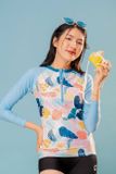  Áo Bơi Nữ Tay Dài Zips Ice Tropical 