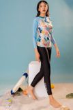  Áo Bơi Nữ Tay Dài Zips Ice Tropical 