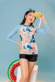  Áo Bơi Nữ Tay Dài Zips Ice Tropical 