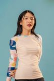  Áo Bơi Nữ Tay Dài Pattern Tropical 