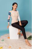  Áo Bơi Nữ Tay Dài Pattern Tropical 
