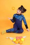  Đồ Bơi Trẻ Em Giữ Nhiệt Wetsuit FullBody Navy Pattern 