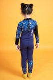  Đồ Bơi Trẻ Em Giữ Nhiệt Wetsuit FullBody Navy Pattern 