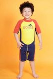  Đồ Bơi Trẻ Em Giữ Nhiệt Wetsuit Short Tropical Yellow 