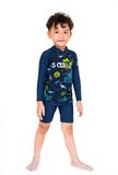  Shark Navy Kid Rashguard Set 