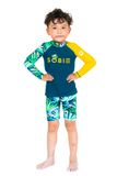  Silk Palm Green Kid Rashguard Set 