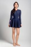  Muse Naila Đồ bơi nữ liền thân váy tay dài chống nắng 
