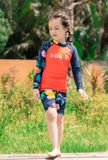  Foli Orange Black Kid Rashguard Set 