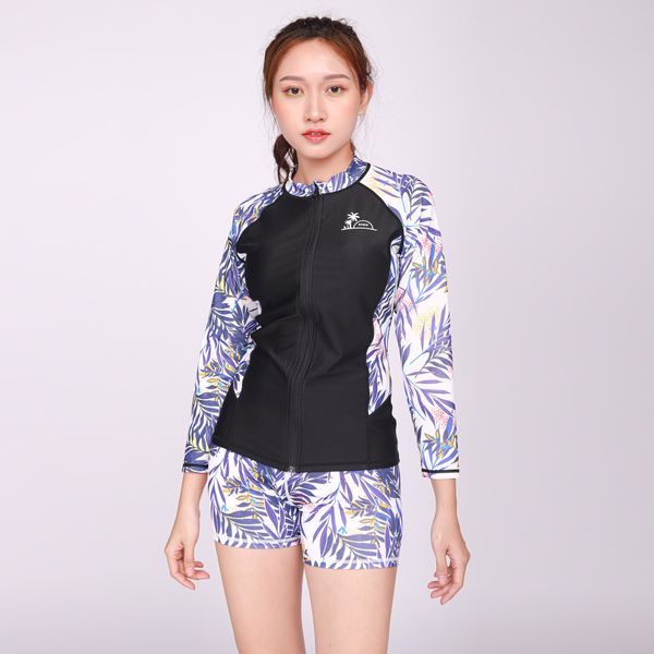  Set Đồ Bơi Nữ White Trop Zip 