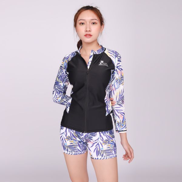  Set Đồ Bơi Nữ White Trop Zip 