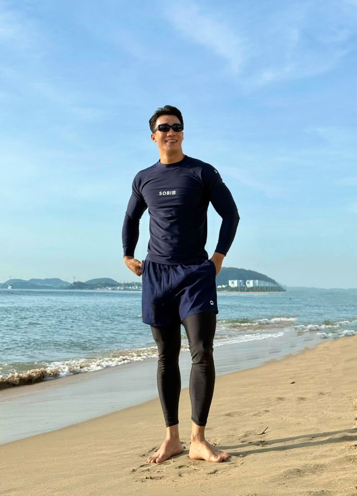 Áo bơi nam tay dài kín đáo và chống nắng Marine Cleo, ảnh 5