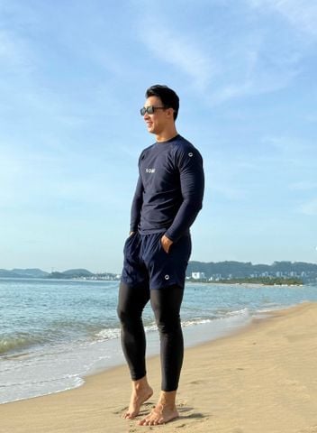  Áo bơi nam tay dài kín đáo và chống nắng Marine Cleo 