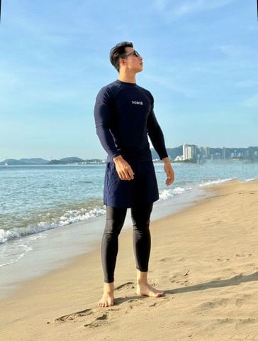  Áo bơi nam tay dài kín đáo và chống nắng Marine Cleo 