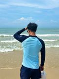  Áo bơi nam tay dài khoá kéo kín đáo và chống nắng Marine Vibe 