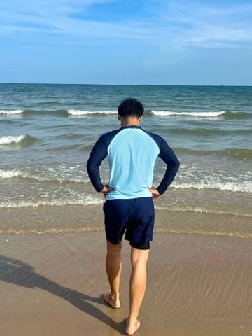  Áo bơi nam tay dài khoá kéo kín đáo và chống nắng Marine Vibe 