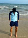  Áo bơi nam tay dài khoá kéo kín đáo và chống nắng Marine Vibe 
