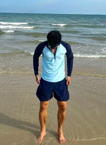 Áo bơi nam tay dài khoá kéo kín đáo và chống nắng Marine Vibe 
