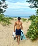  Quần đi biển nam short 2 layer kín đáo Marine Core 