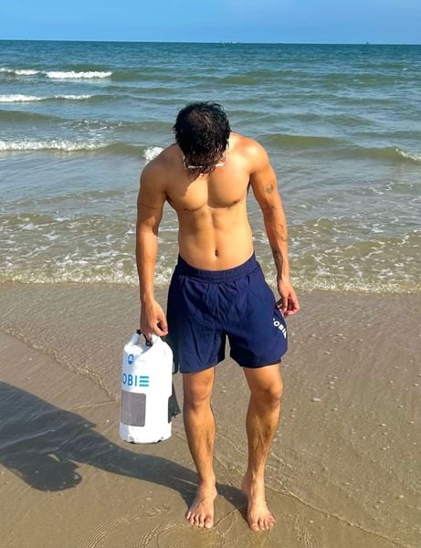  Quần đi biển nam short 2 layer kín đáo Marine Core 