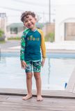  Silk Palm Green Kid Rashguard Set 