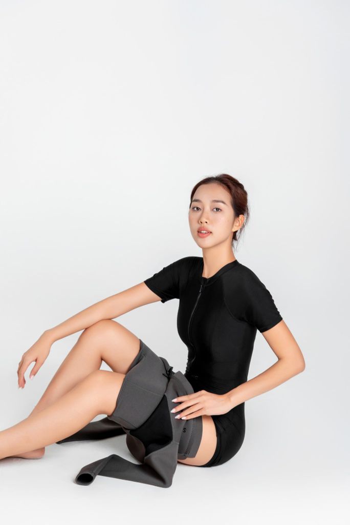 Wetsuit Laguna Đồ bơi giữ nhiệt dành cho nữ màu xám 1.5mm, ảnh 8