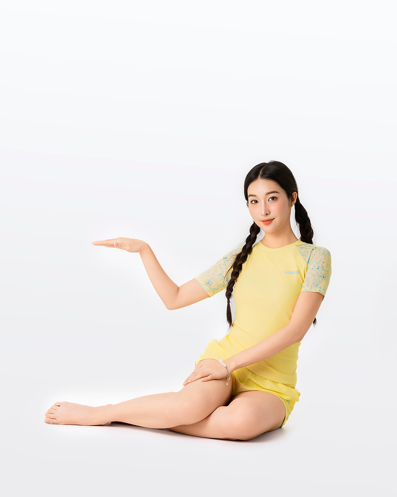 Áo bơi nữ tay ngắn Gorgeous Celeste — 4