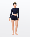  Áo bơi nữ croptop tay dài kín đáo và chống nắng Gorgeous Cel 