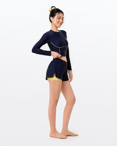  Áo bơi nữ croptop tay dài kín đáo và chống nắng Gorgeous Cel 