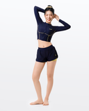  Áo bơi nữ croptop tay dài kín đáo và chống nắng Gorgeous Cel 