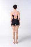  Đồ bơi nữ liền thân chuyên tập luyện Legsuit X-back Sotek™ Black-Pink 